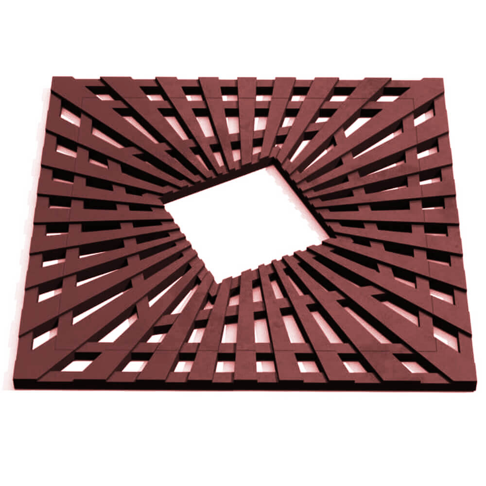 Приствольная решетка для дерева ZKING ATMOSPHERE 1.2х1.2м Коричневая Миасс фото