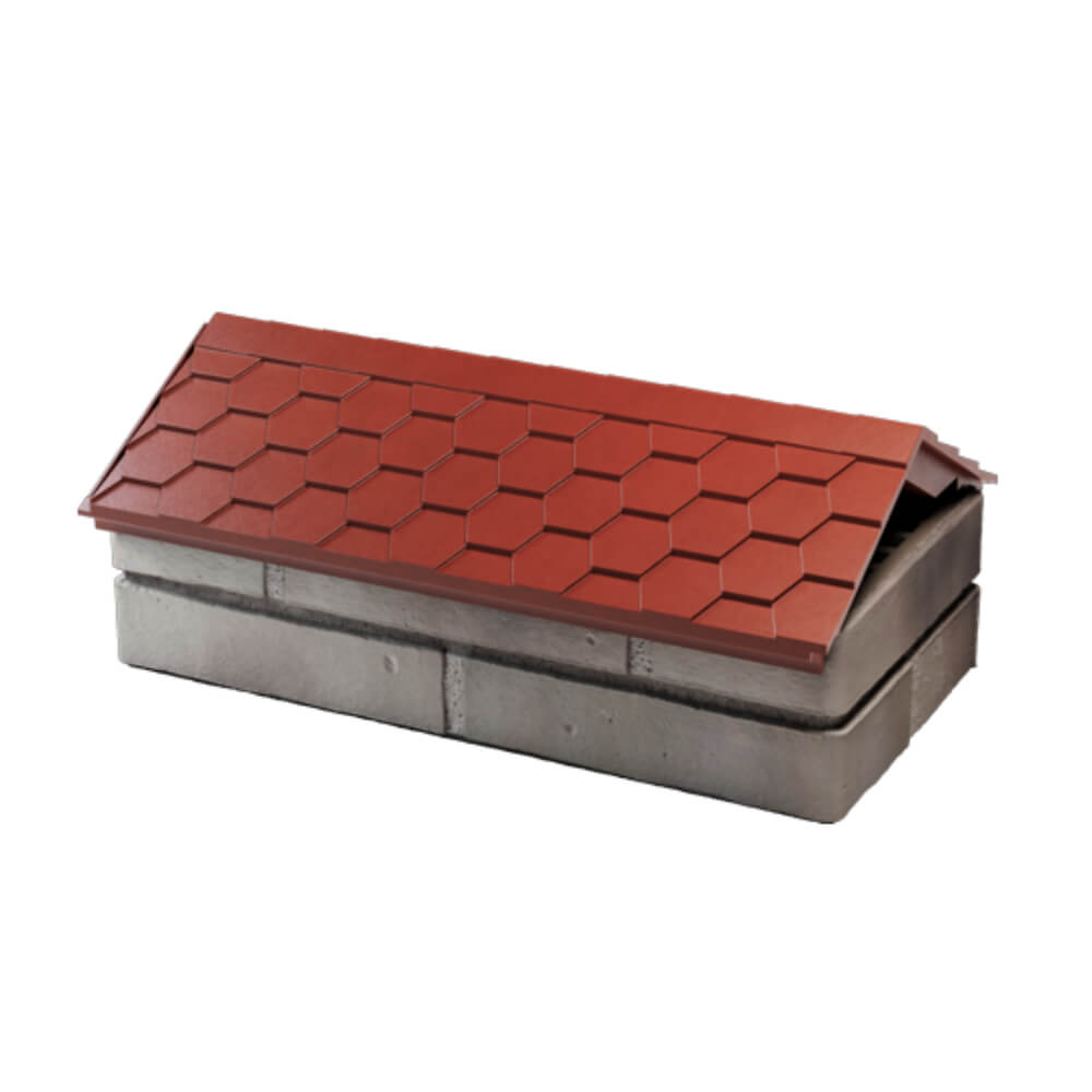 Парапет Zking Эверест Красный с посадкой на 1 кирпич (200/225/255мм) в Миассе фото