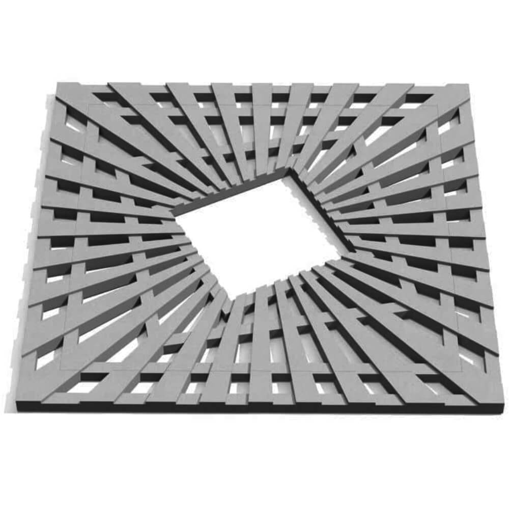 Приствольная решетка для дерева ZKING ATMOSPHERE 1.2х1.2м Серая Миасс фото