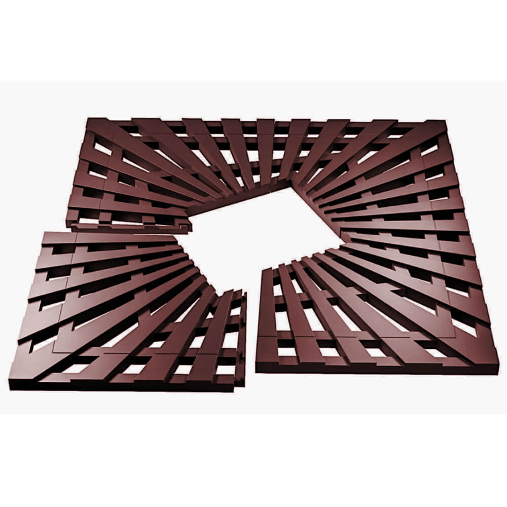 Приствольная решетка для дерева ZKING ATMOSPHERE 1.2х1.2м Коричневая в Миассе фото