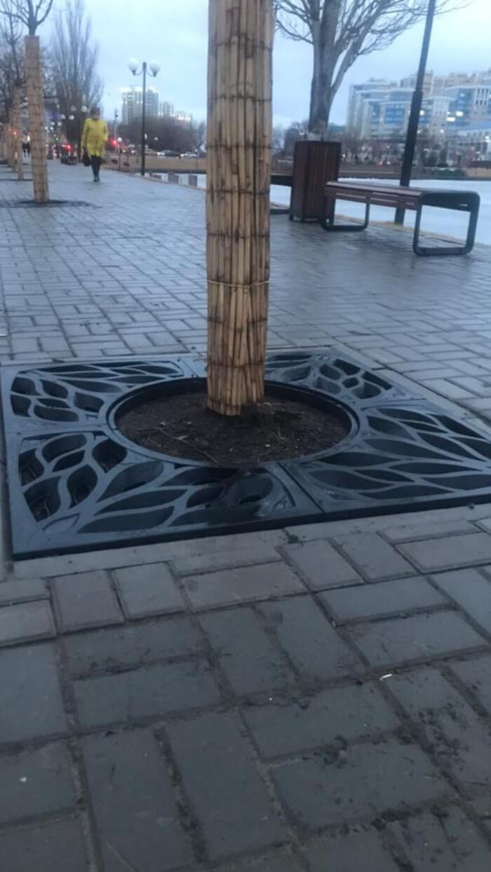 Приствольная решетка для дерева ZKING CRUST 1.2х1.2м Черная в Миассе фото