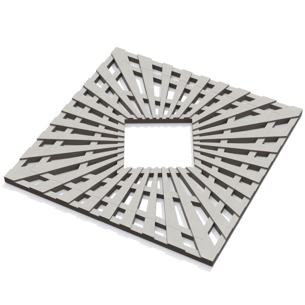 Приствольная решетка для дерева ZKING ATMOSPHERE 1.2х1.2м Бежевая в Миассе фото