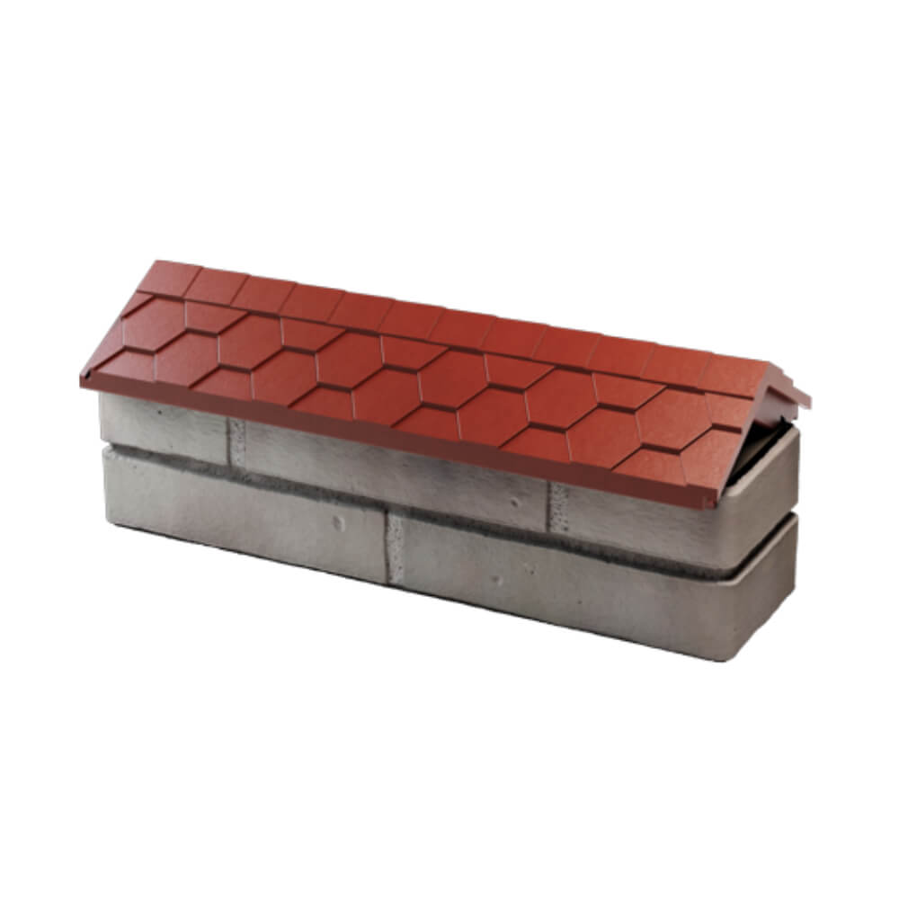 Парапет Zking Эверест Красный с посадкой на 0.5 кирпича (130мм) в Миассе фото