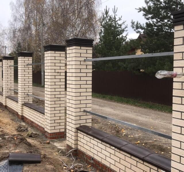 Колпак Zking Бона ХайТек Коричневый на столб 1.5х1.5 кирпича (385х385мм) в Миассе фото