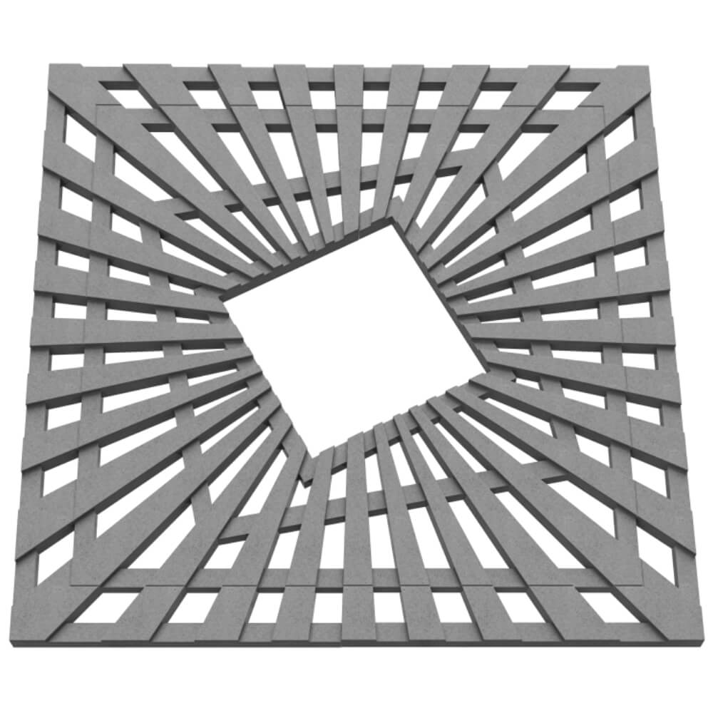 Приствольная решетка для дерева ZKING ATMOSPHERE 1.2х1.2м Серая в Миассе фото