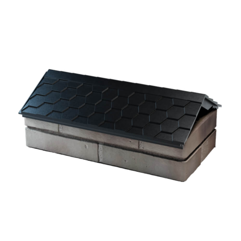 Парапет Zking Эверест Черный с посадкой на 1 кирпич (200/225/255мм) в Миассе фото