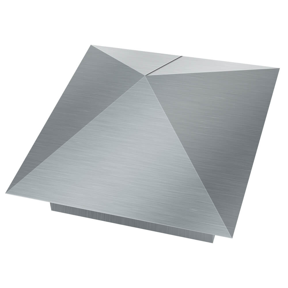 Колпак металлический 380х380мм оцинкованный заборный Миасс фото