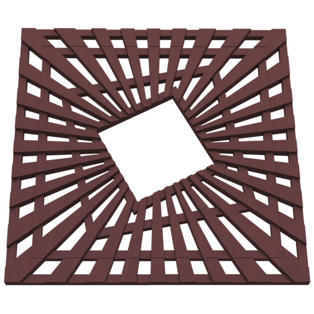 Приствольная решетка для дерева ZKING ATMOSPHERE 1.2х1.2м Коричневая в Миассе фото