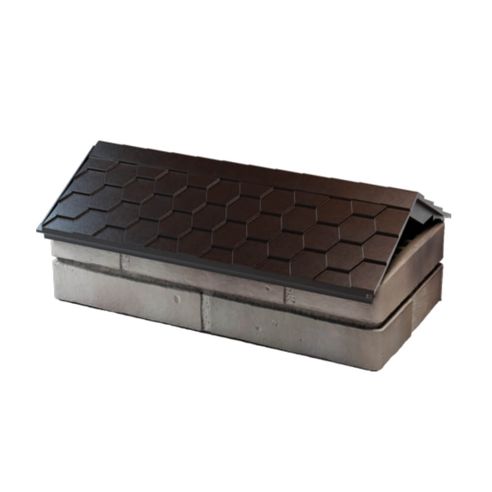 Парапет Zking Эверест Коричневый с посадкой на 1 кирпич (200/225/255мм) в Миассе фото