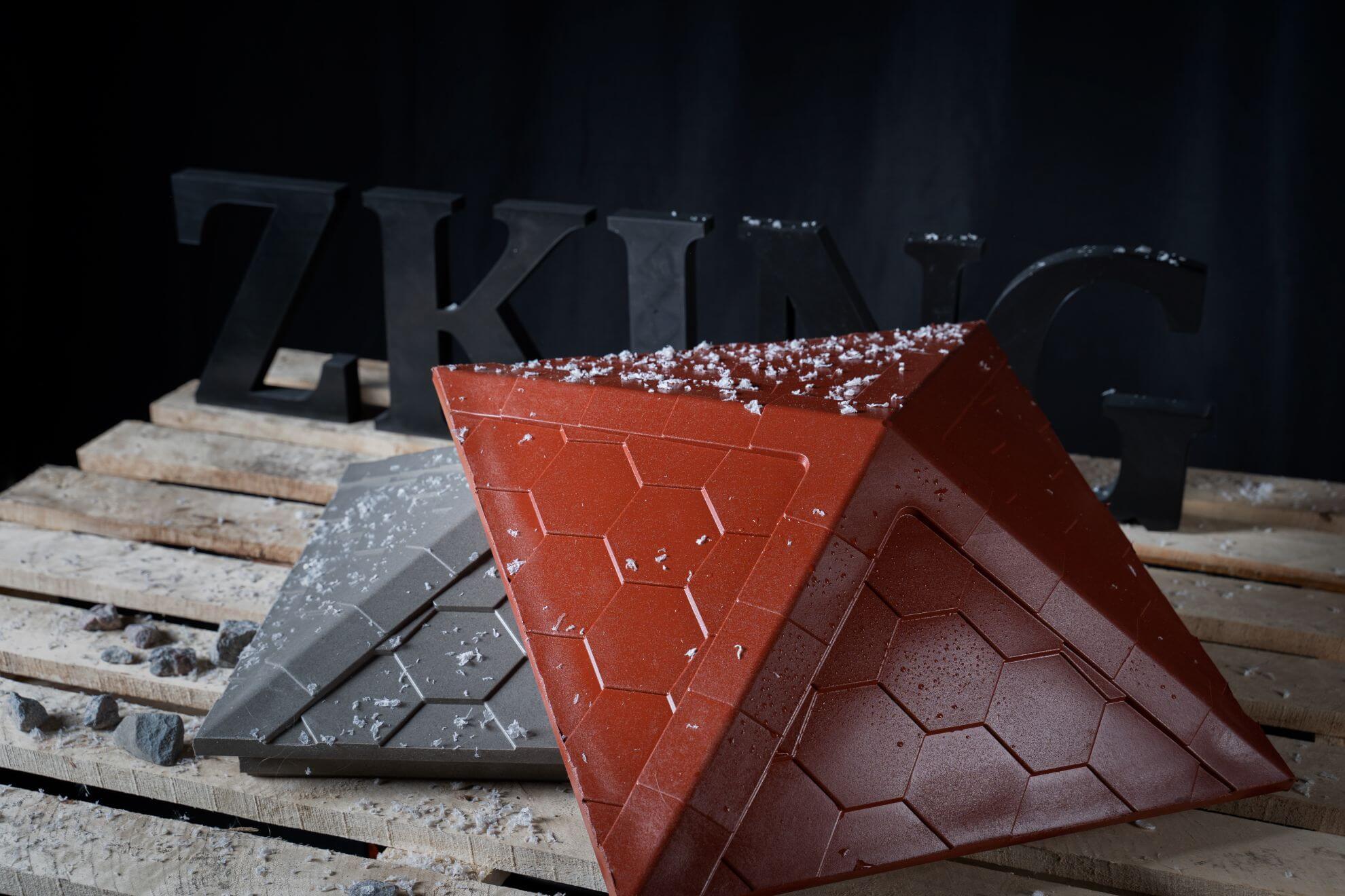 Колпак Zking Эверест Красный на столб 1.5х1.5 кирпича (390х390мм) в Миассе фото