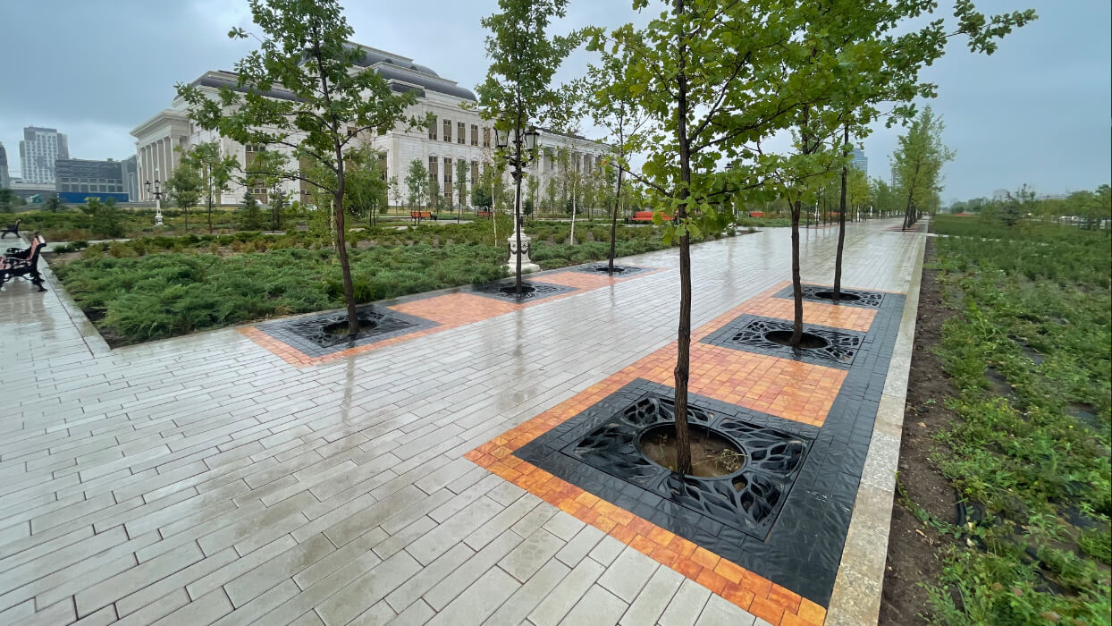 Приствольная решетка для дерева ZKING CRUST 1.2х1.2м Черная в Миассе фото