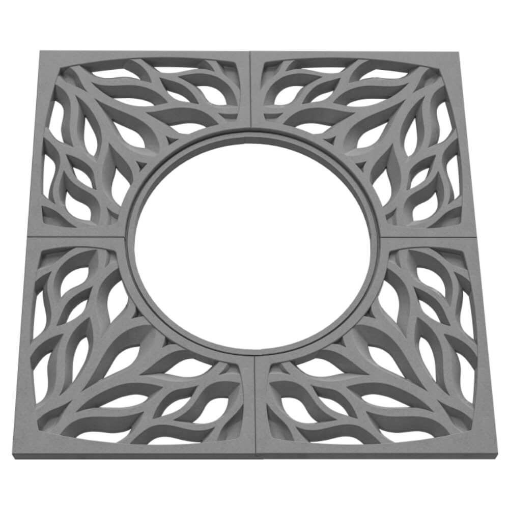 Приствольная решетка для дерева ZKING CRUST 1.2х1.2м Серая в Миассе фото