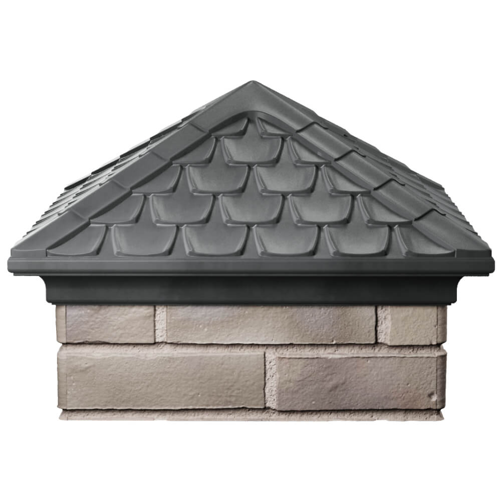 Колпак Zking Эльбрус Серый на столб 1.5х1.5 кирпича (385х385мм) Миасс фото