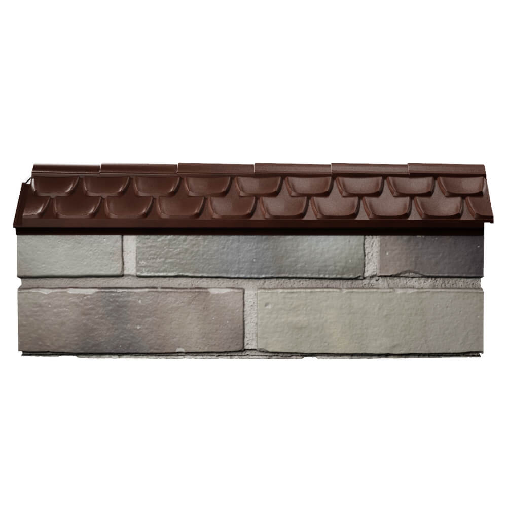 Парапет Zking Эльбрус Коричневый с посадкой на 0.5 кирпича (130мм) в Миассе фото