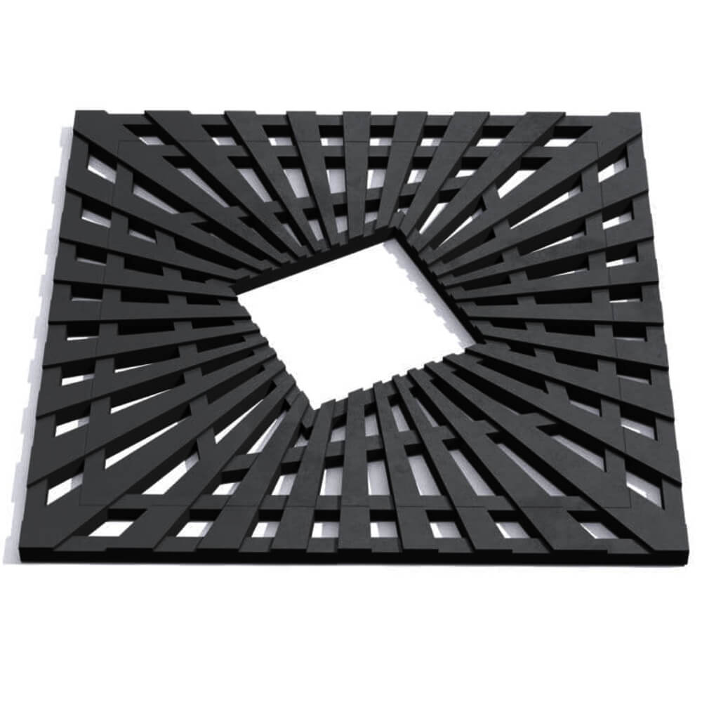 Приствольная решетка для дерева ZKING ATMOSPHERE 1.2х1.2м Черная Миасс фото