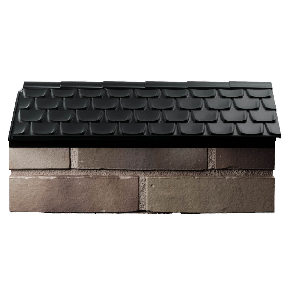 Парапет Zking Эльбрус Черный с посадкой на 1 кирпич (255мм) в Миассе фото