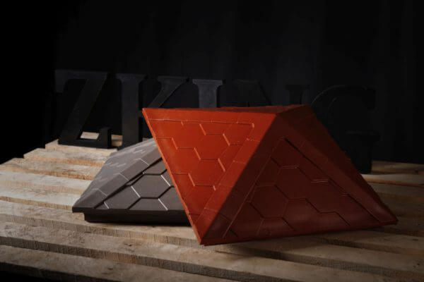 Колпак Zking Эверест Красный на столб 1.5х1.5 кирпича (390х390мм) в Миассе фото