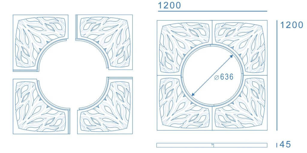Приствольная решетка для дерева ZKING CRUST 1.2х1.2м Черная в Миассе фото