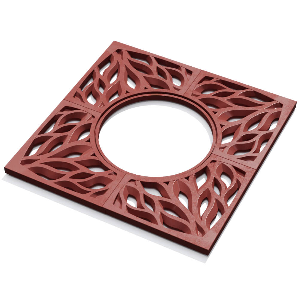 Приствольная решетка для дерева ZKING CRUST 1.2х1.2м Красная в Миассе фото