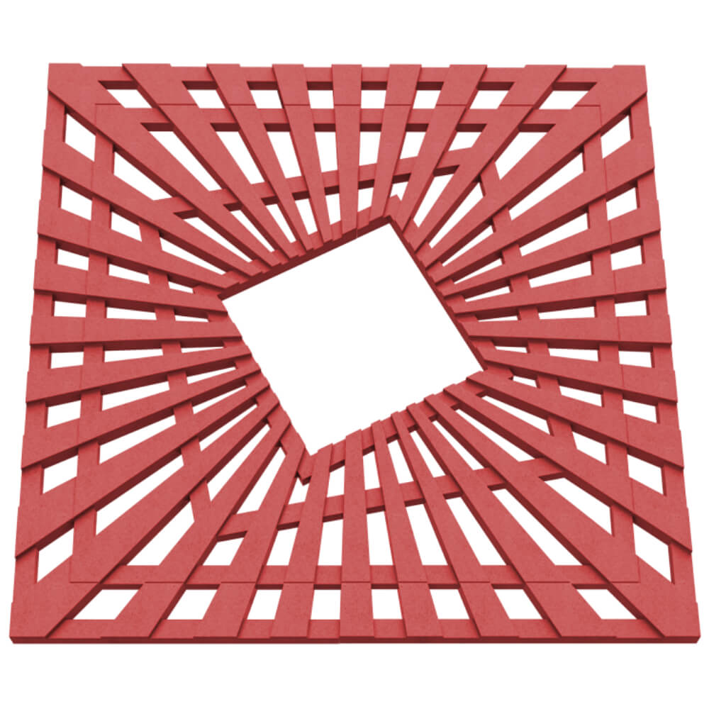 Приствольная решетка для дерева ZKING ATMOSPHERE 1.2х1.2м Красная в Миассе фото