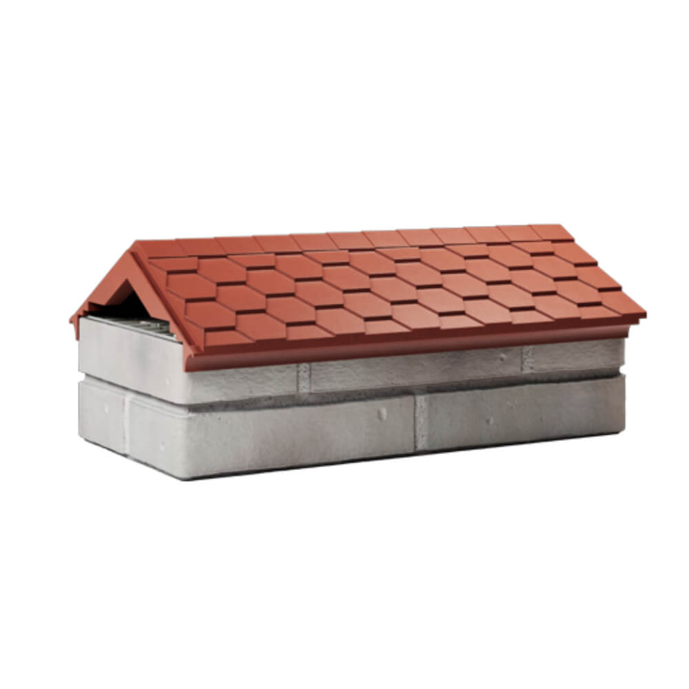 Парапет Zking Эверест Красный с посадкой на 1 кирпич (200/225/255мм) Миасс фото