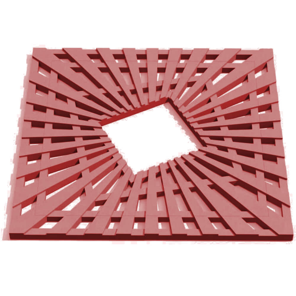 Приствольная решетка для дерева ZKING ATMOSPHERE 1.2х1.2м Красная Миасс фото