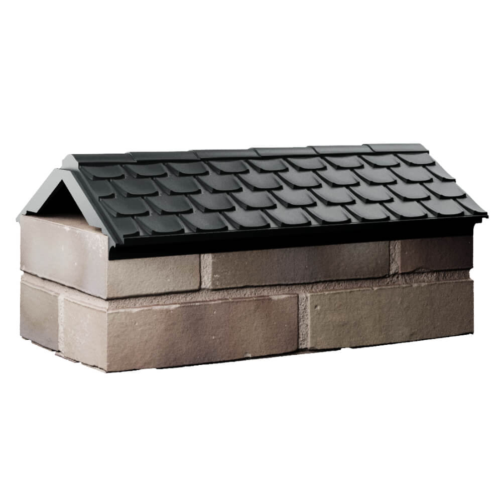 Парапет Zking Эльбрус Черный с посадкой на 1 кирпич (255мм) Миасс фото