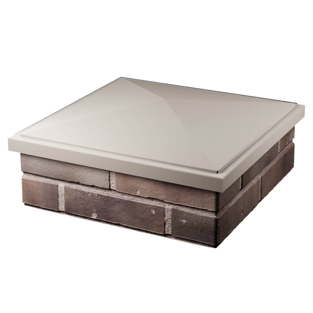 Колпак Zking БонаМоно Бежевый на столб 2х2 кирпича (515х515, 530х530мм) в Миассе фото