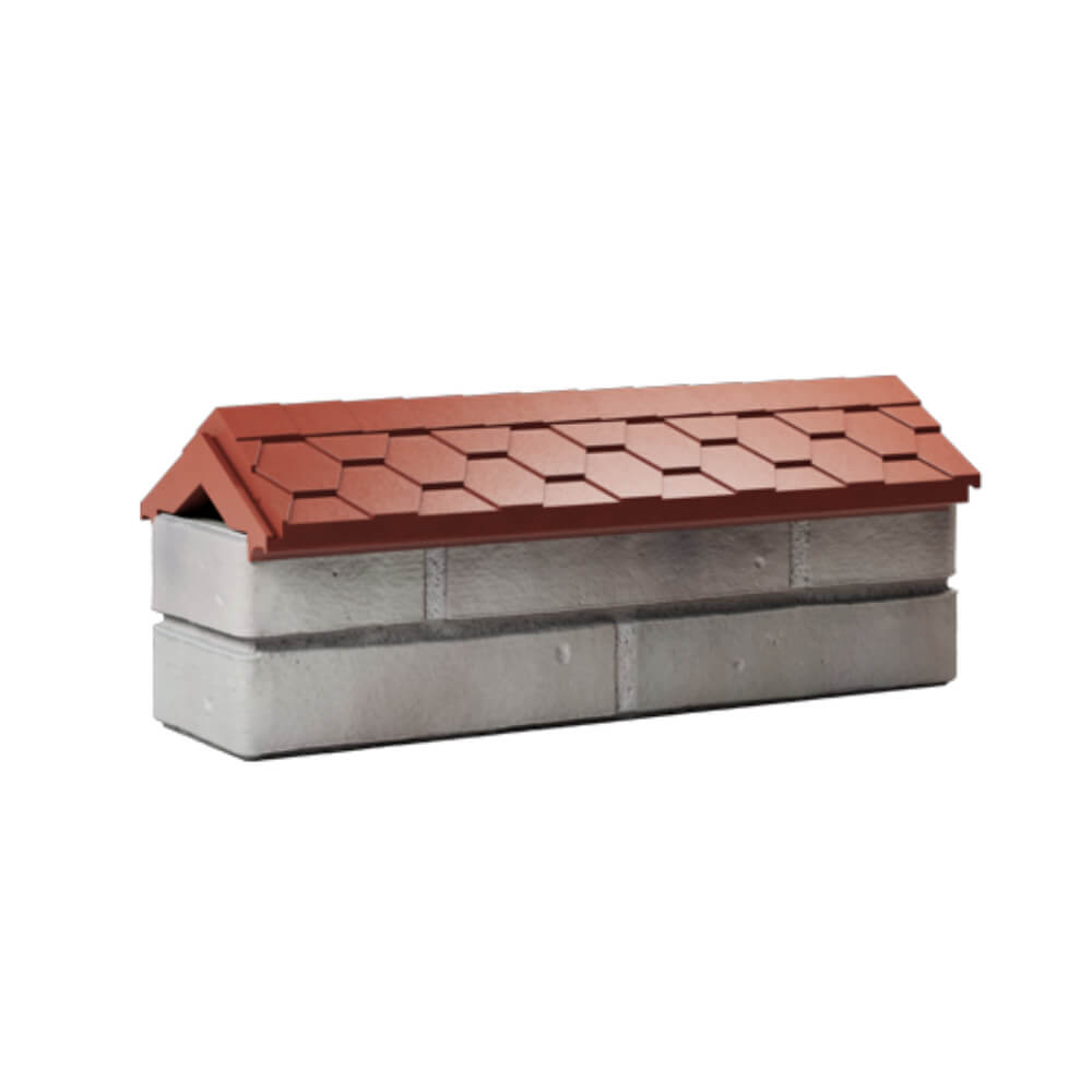 Парапет Zking Эверест Красный с посадкой на 0.5 кирпича (130мм) Миасс фото