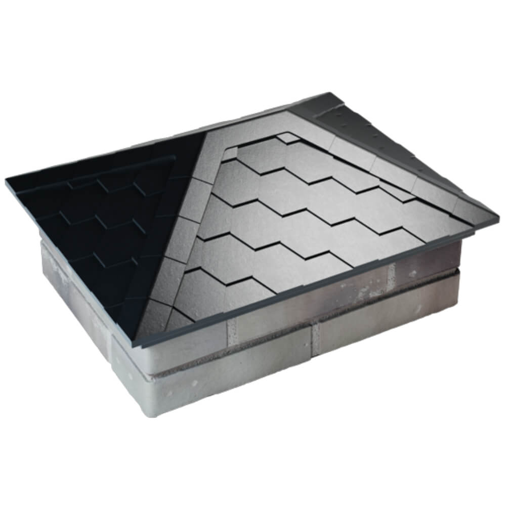 Колпак Zking Эверест Черный на столб 2х1.5 кирпича (520х390мм) Миасс фото