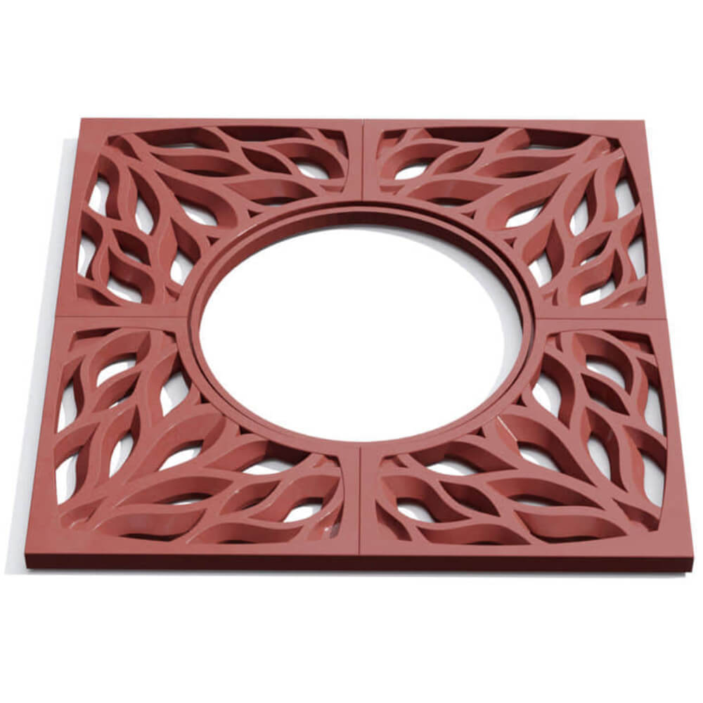 Приствольная решетка для дерева ZKING CRUST 1.2х1.2м Красная Миасс фото