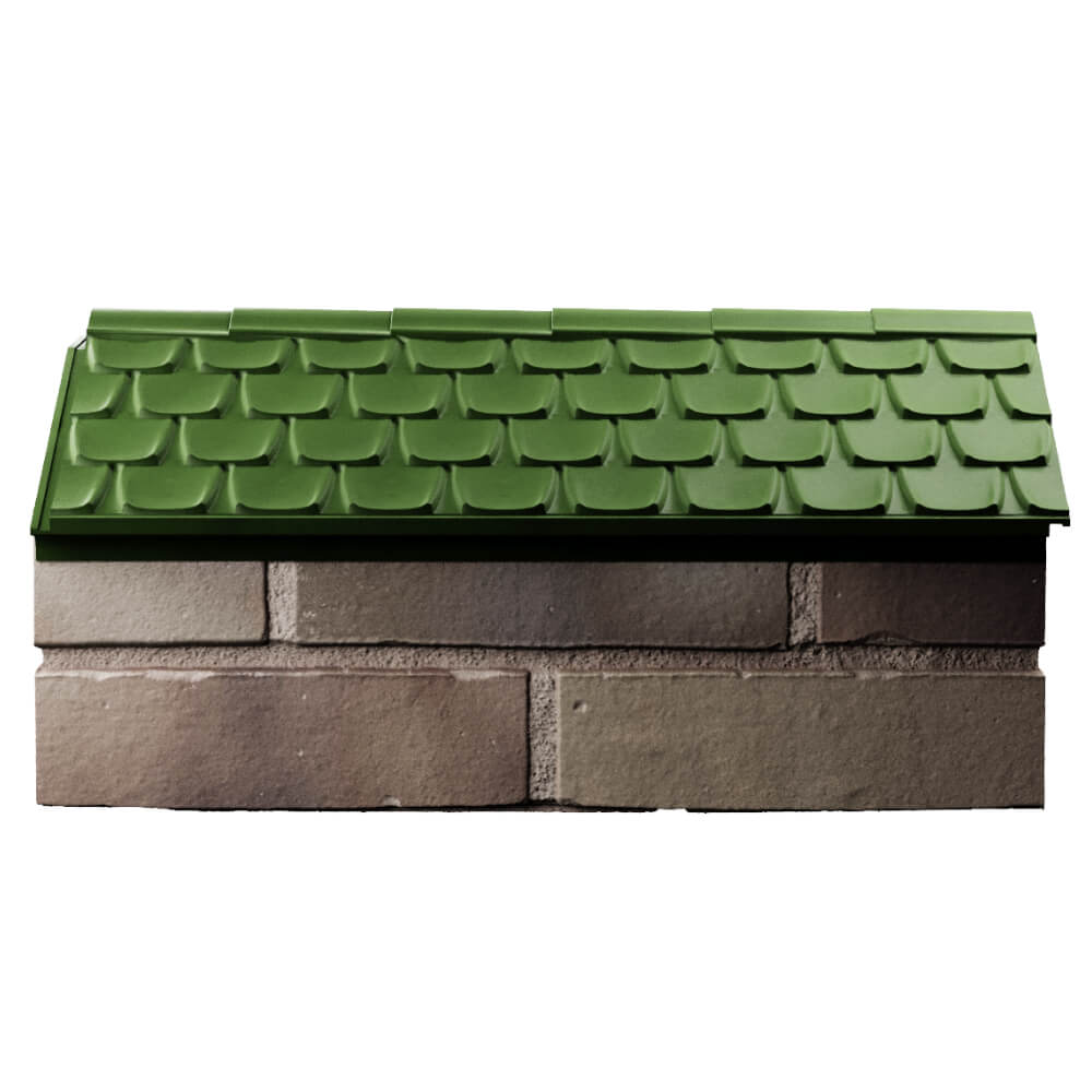 Парапет Zking Эльбрус Зеленый с посадкой на 1 кирпич (255мм) в Миассе фото