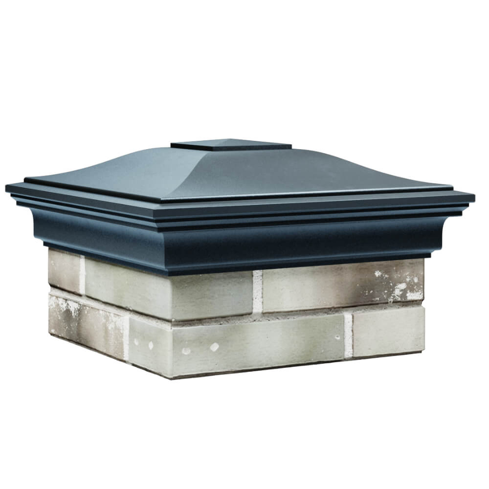 Колпак Zking Монблан Серый на столб 1.5х1.5 кирпича (385х385мм) в Миассе фото