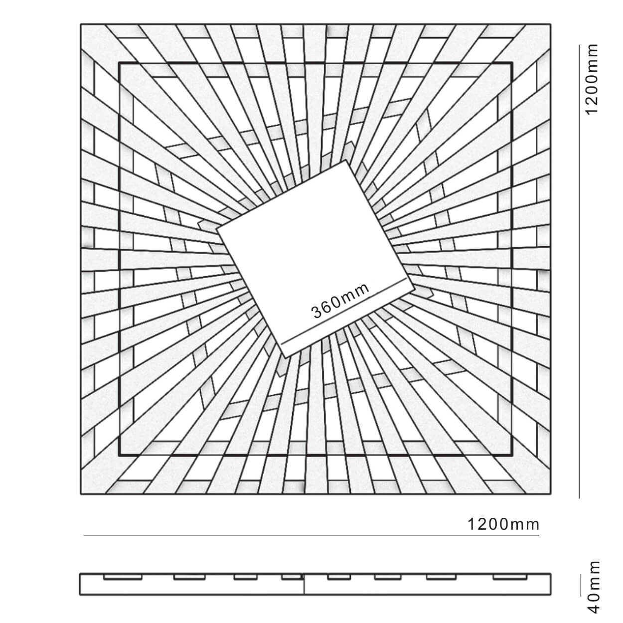 Приствольная решетка для дерева ZKING ATMOSPHERE 1.2х1.2м Черная в Миассе фото