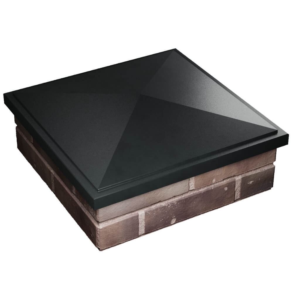 Колпак Zking БонаМоно Черный на столб 2х2 кирпича (515х515, 530х530мм) в Миассе фото