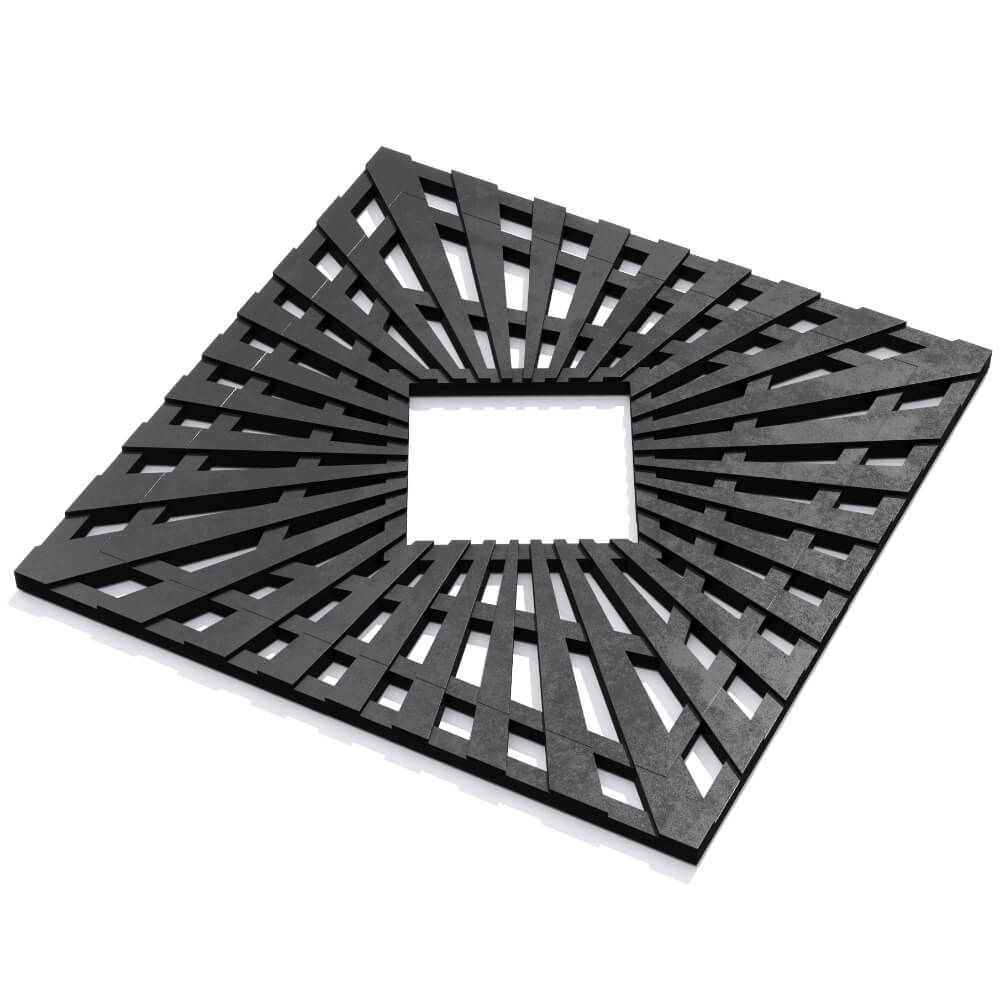 Приствольная решетка для дерева ZKING ATMOSPHERE 1.2х1.2м Черная в Миассе фото