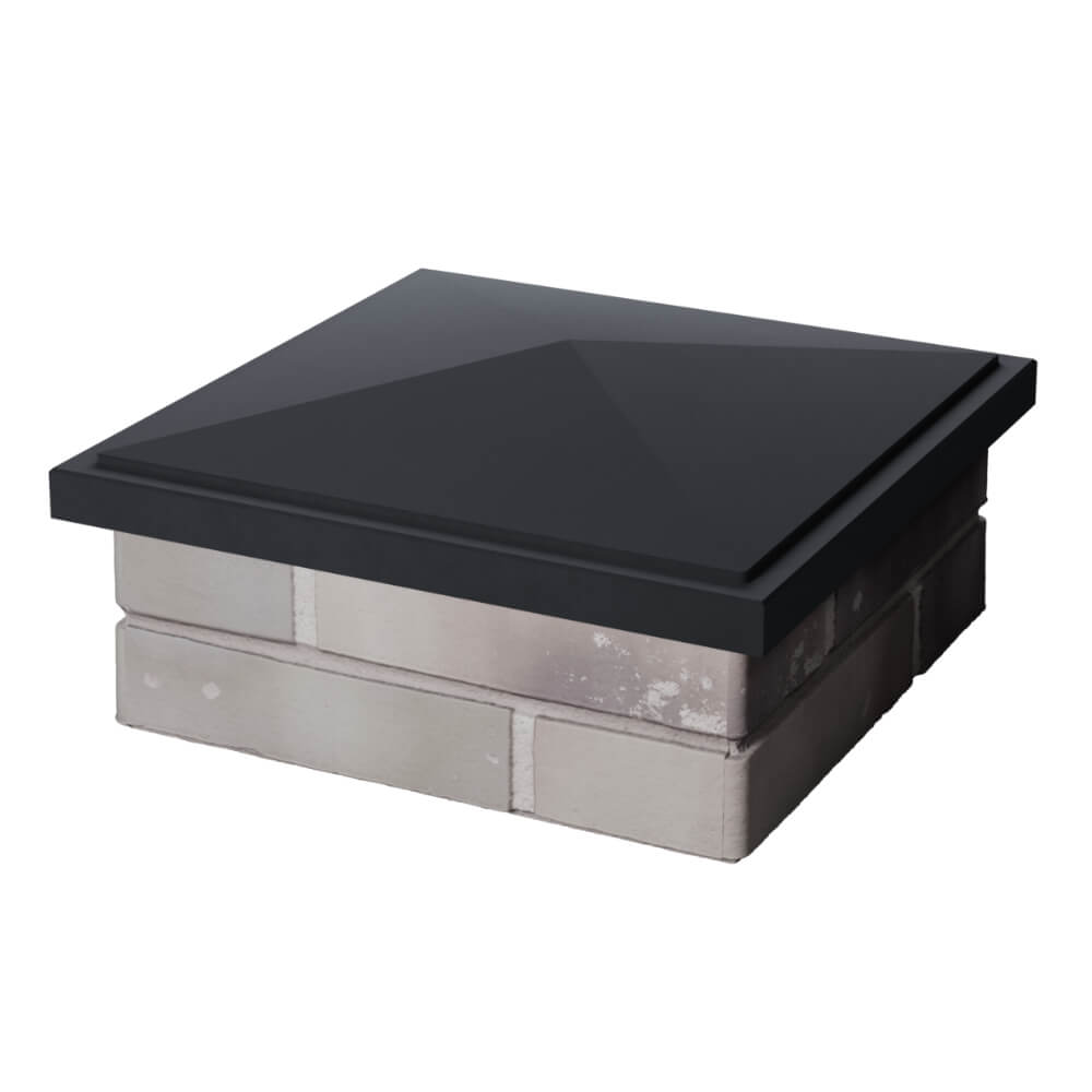 Колпак Zking БонаМоно Серый на столб 1.5х1.5 кирпича (385х385, 400х400мм) в Миассе фото