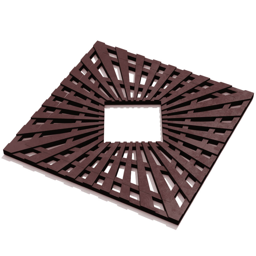 Приствольная решетка для дерева ZKING ATMOSPHERE 1.2х1.2м Коричневая в Миассе фото