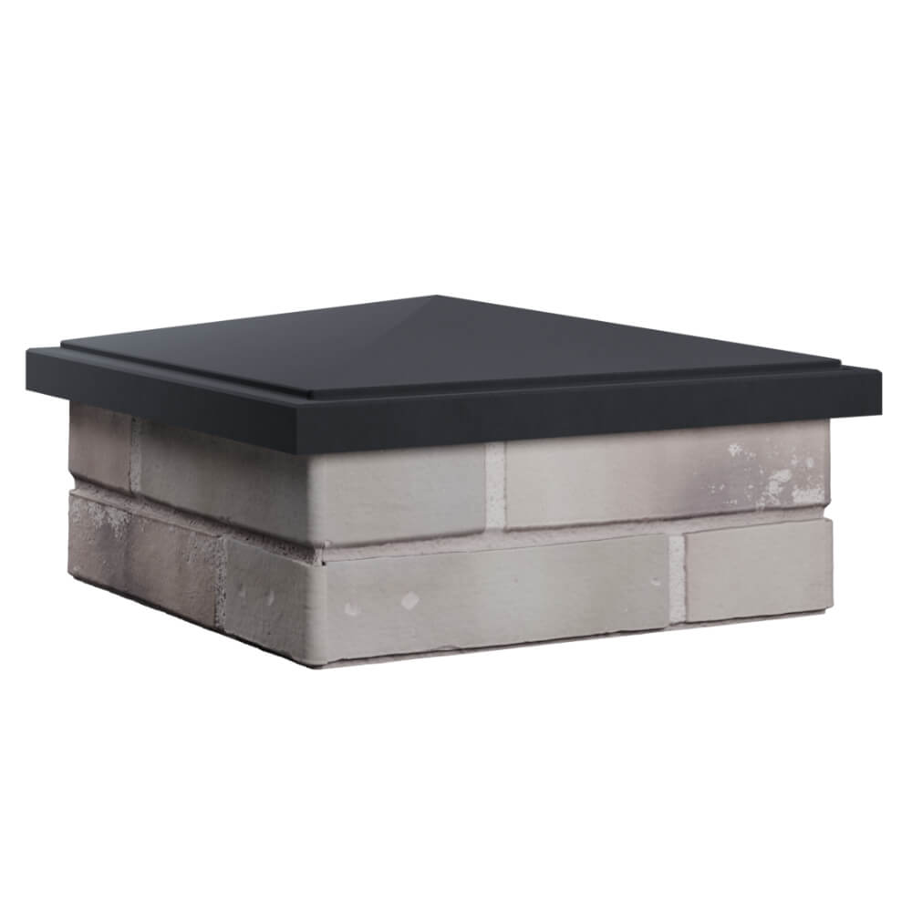 Колпак Zking БонаМоно Серый на столб 1.5х1.5 кирпича (385х385, 400х400мм) в Миассе фото