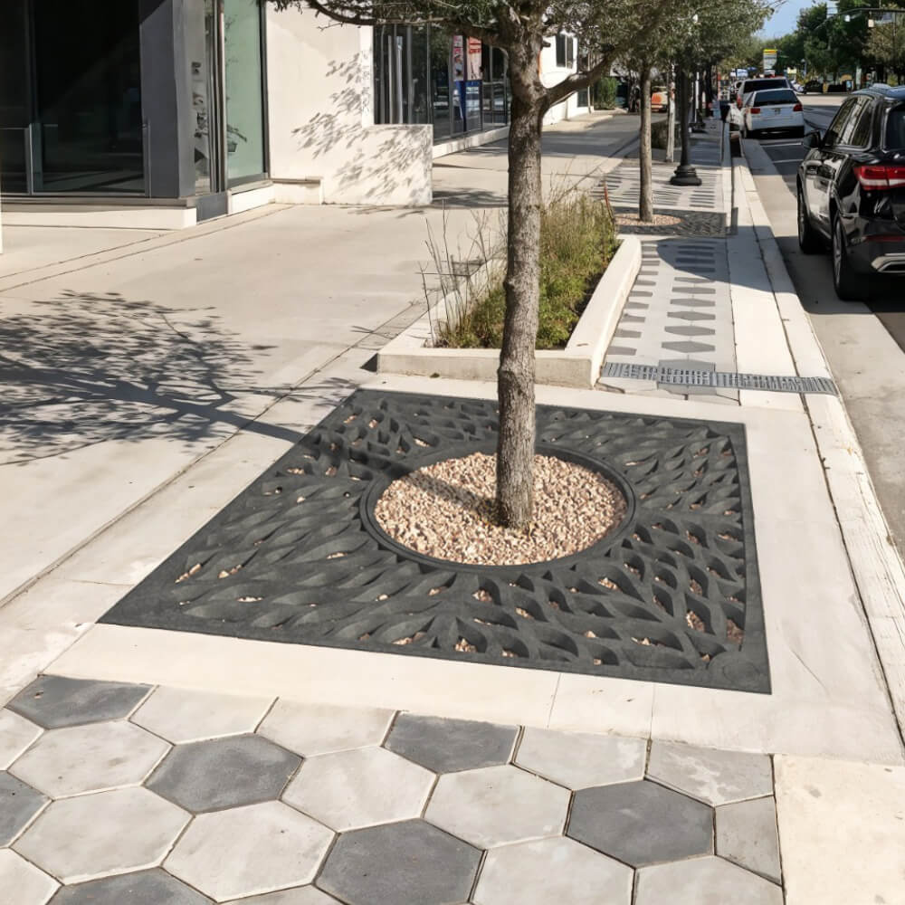 Приствольная решетка для дерева ZKING CRUST 2х2м Черная в Миассе фото