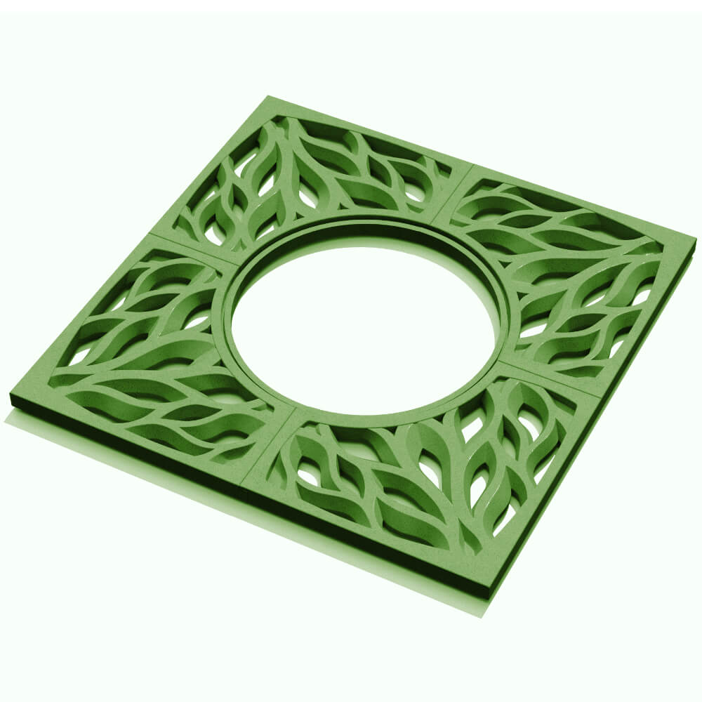 Приствольная решетка для дерева ZKING CRUST 1.2х1.2м Зеленая в Миассе фото