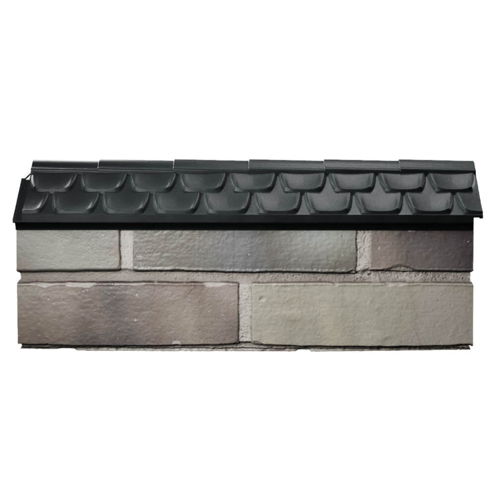 Парапет Zking Эльбрус Черный с посадкой на 0.5 кирпича (130мм) в Миассе фото